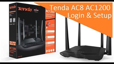 Tenda AC8 Dual band router login and setup - YouTube