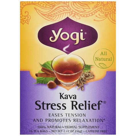 Yogi Tea, Organic, Kava, Stress Relief Tea, 16 Bags - 1.27 oz (36 g)