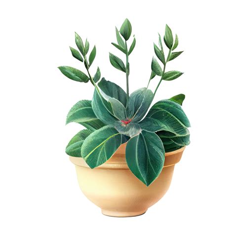 Beautiful plants in ceramic pots . 23358825 PNG