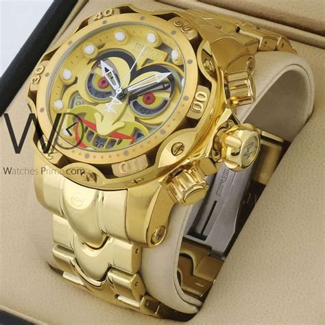 Invicta Comics Joker for Men gold Watch | Watches Prime