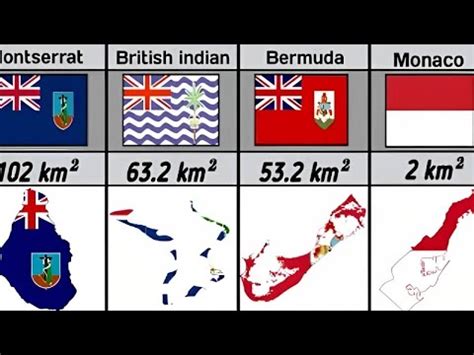 Most Smallest Countries,Flags,Maps and Size Comparison - YouTube