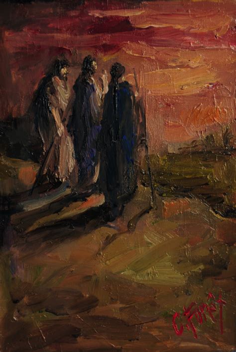 Road To Emmaus Painting at PaintingValley.com | Explore collection of ...