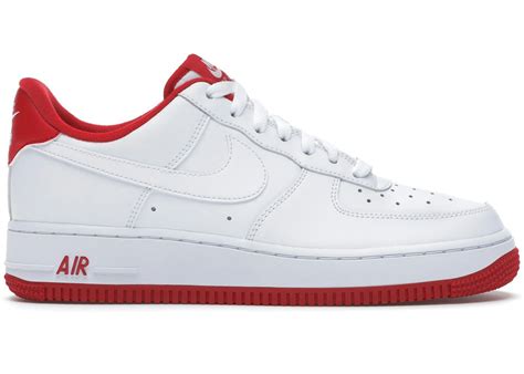 Nike Air Force 1 Low White University Red - CD0884-101