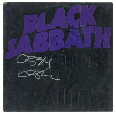 Black Sabbath Signed Album | RR Auction