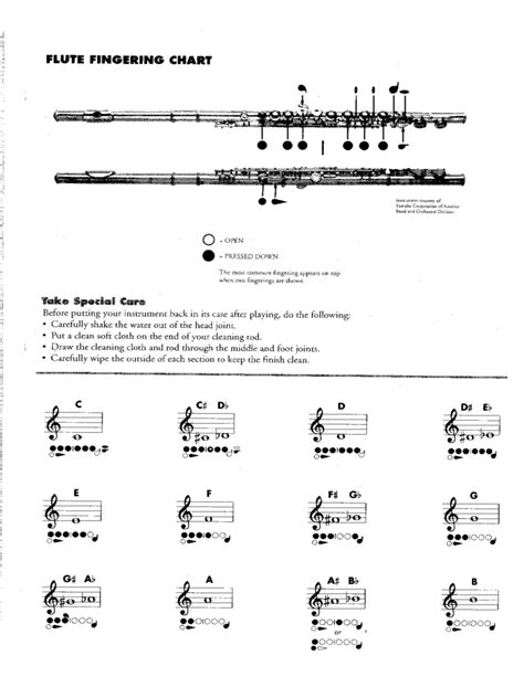 Flute Fingering Chart Template - 6 Free Templates in PDF, Word, Excel Download