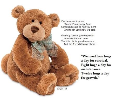 Huggy Bear (With images) | Encouragement for today, Bear, Cute bears