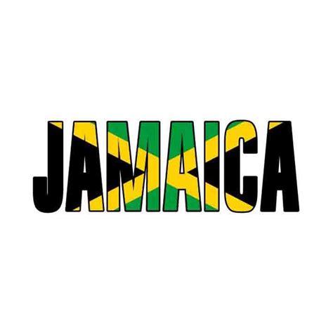 JAMAICA Flag Text Word Art 1 Vector .eps .dxf .svg .png. | Etsy