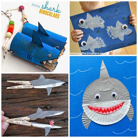 Non-Scary Shark Crafts for Kids to Create - Crafty Morning