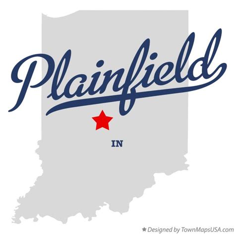 Map of Plainfield, IN, Indiana