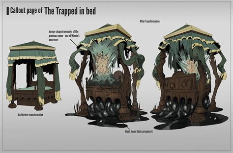 ArtStation - The Trapped in bed- Cursed bed