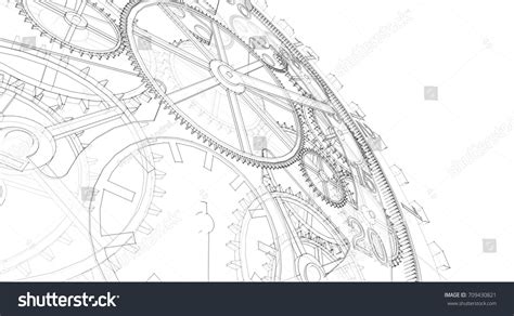 6,504 Clock mechanism drawing Images, Stock Photos & Vectors | Shutterstock