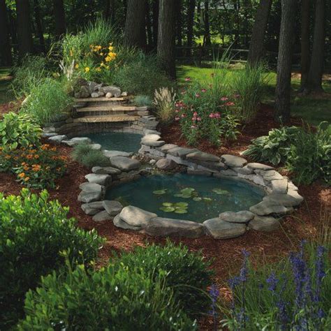 Sunterra Waterfall Gardens Complete Pond Kit , Two Ponds With Waterfall ...