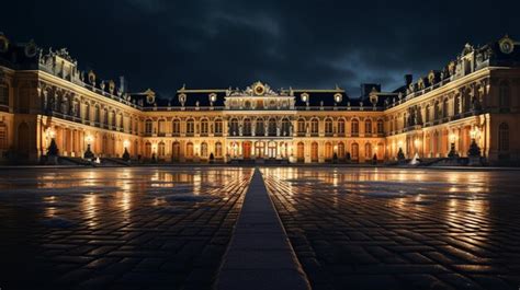 Premium AI Image | Night view of Versailles Palace