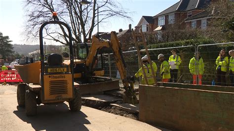 £10m flood defence scheme being built in Norwich | ITV News Anglia