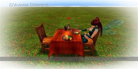 Second Life Marketplace - [DD] Rustic Dining Table for Petites - Box