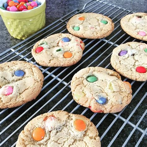 Smartie Cookies, Cookies, Smarties, Baking, Colourful Cookies, Summer Baking, Kids Baking ...