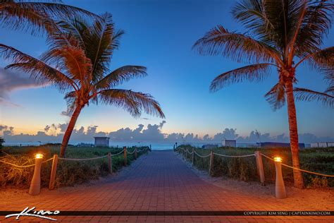 South Pointe Park Beach Miami Florida Sunrise | Royal Stock Photo