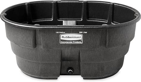 Rubbermaid Commercial Stock Tank, 150 Gallon, Structural Foam, Black, (FG424500BLA): Amazon.ca ...