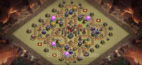 Best Anti 3 Stars War Base TH10 with Link, Anti Everything - Town Hall ...