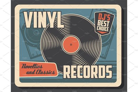 Retro music vintage vinyl record