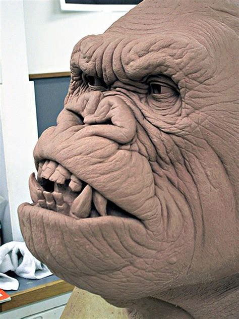 Kong Head snarl-02 | Sculpture clay, Traditional sculptures, Easy clay ...