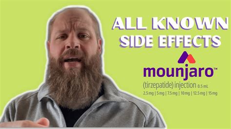 Here are the KNOWN SIDE EFFECTS of Mounjaro #tirzepatide - YouTube