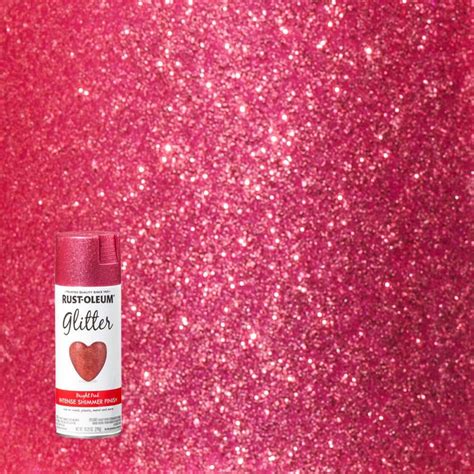 Rust-Oleum Specialty 10.25 oz. Bright Pink Glitter Spray Paint 301818 - The Home Depot