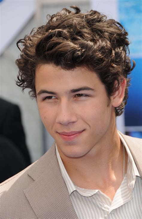 Nick Jonas's Tousled Curls | Hairstyles for teenage guys, Boys with curly hair, Boys curly haircuts