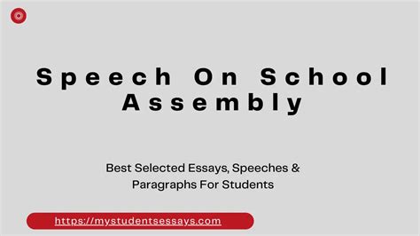 5 Best Inspirational, Motivational Speeches For School Assembly - Student Essays