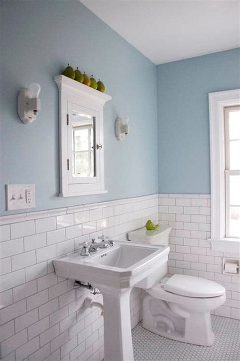 White Subyway Color Combination Traditional Bathroom Floor Tile Also ...