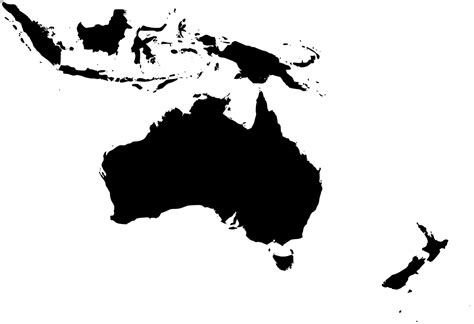 SVG > cartography oceania ocean map - Free SVG Image & Icon. | SVG Silh