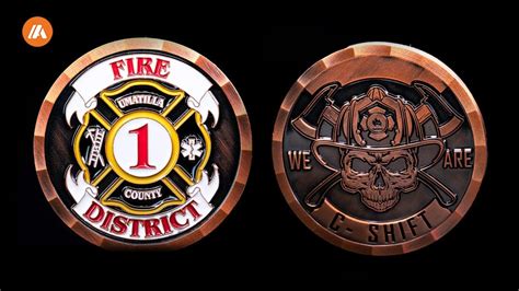 Custom Firefighter Challenge Coins