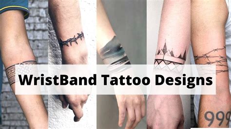 Wrist band tattoo designs | Armband tattoo designs | Bracelet tattoo ...