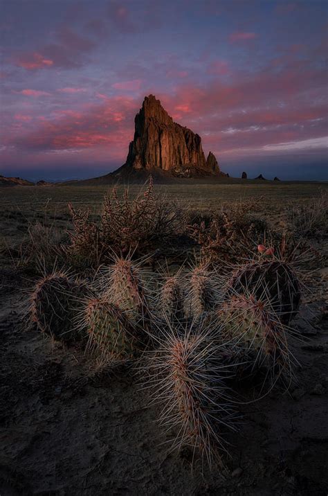 Sunrise At Shiprock Photograph by Lydia Jacobs - Pixels