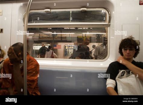 people of new york city in the subway Stock Photo - Alamy