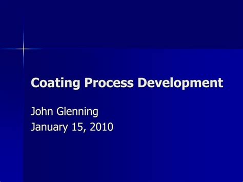 Coating processes | PPT