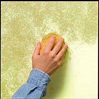 How Sponging The Walls Can Give Your Home Character | Sponge painting, Wall painting techniques ...