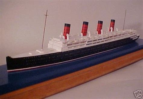 RMS Aquitania model ship expertly built w/display case | #30766099