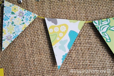 Inspirations by D: DIY: Scrapbook Paper Bunting