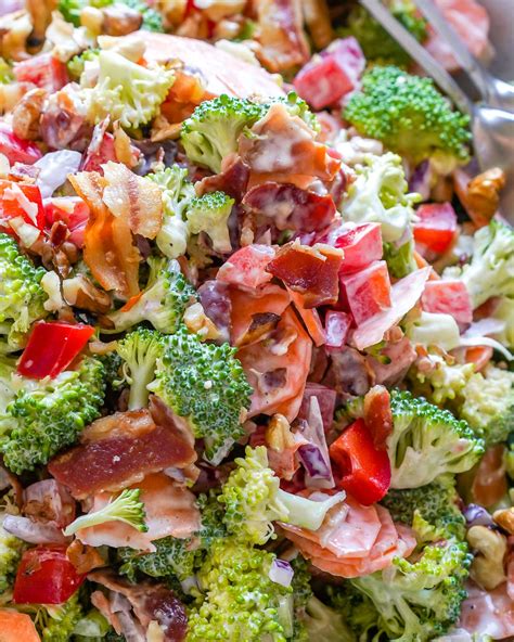 Keto Broccoli Bacon Salad Recipe | Blondelish.com