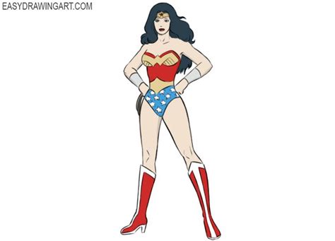 How to Draw Wonder Woman | Wonder woman, Women, Women figure