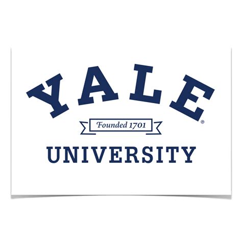 Yale Bulldogs - Yale University Founded 1701 Licensed Wall Art ...