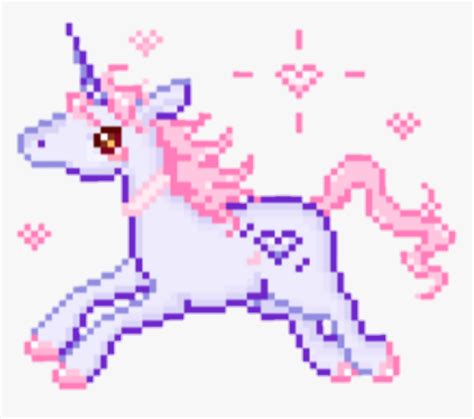 Pixel Pixelart Kawaii Tambler Tamblr Unicorn Love Heart - Pixel Art ...