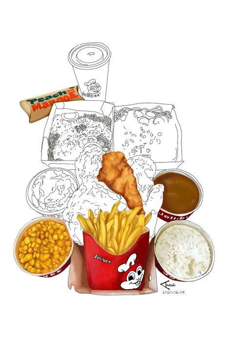 Jollibee | Jollibee, Food illustrations, Filipino recipes