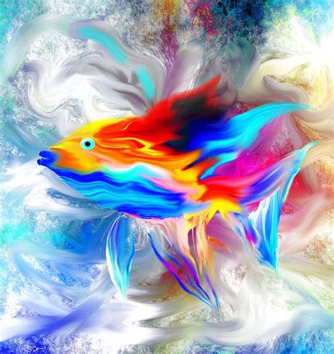 Playful Tropical Fish by Abstract Angel Artist Stephen K | Tropical fish, Abstract, Artist