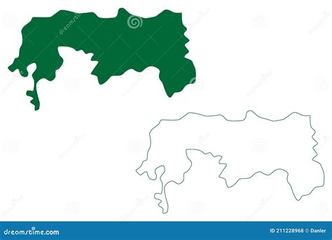 Baksa District Assam State, Republic of India Map Vector Illustration ...