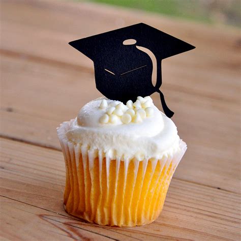 Graduation Cap Cupcake Toppers. Made in 1-3 Business Days. Graduation ...