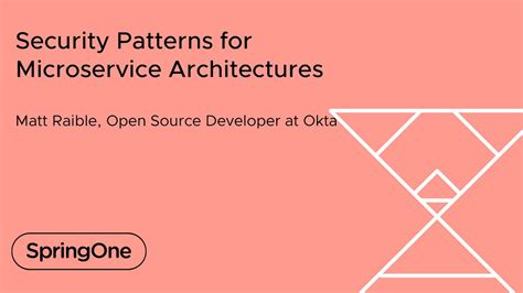 Security Patterns for Microservice Architectures - YouTube