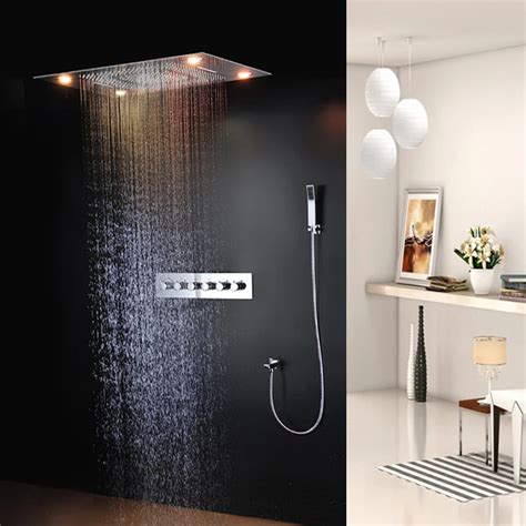 Aliexpress.com : Buy Rainfall LED Rain Shower Head 24*30 Inch Ceiling ...