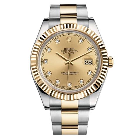 Rolex Oyster Perpetual Datejust II 41mm Steel and Yellow Gold Watch 116333 chdo - Big Watch Buyers